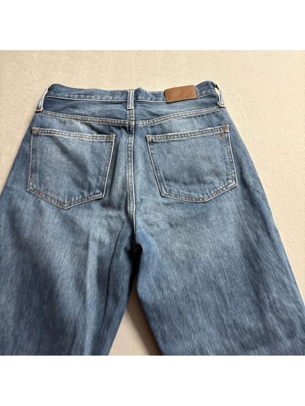Madewell The Momjean High Rise Denim Jeans Womens Size 27 Medium Wash 100%